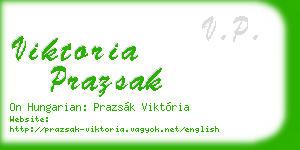 viktoria prazsak business card